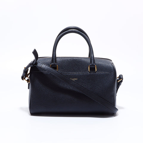 イヴ・サンローラン YVES SAINT LAURENT ベイビーダッフル 2WAY ショルダー ハンドバッグ ブラック WS6934