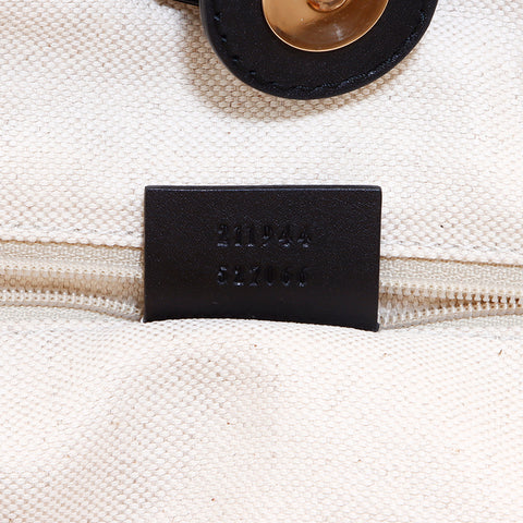 Gucci Gucci Guccishima皮革2向肩带黑色WS6955