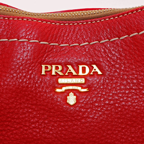 プラダ PRADA 2way ショルダーバッグ レッド WS6956