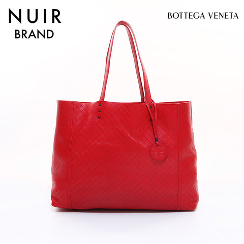 ボッテガヴェネタ BOTTEGAVENETA イントレチャート トートバッグ レッド WS6960