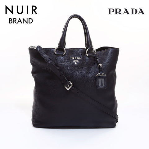PRADA 2way Tote Bag Black WS6961