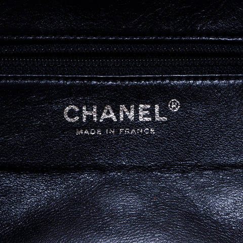 Chanel Deka Coco Matelasse Kaviar Haut Nr. 12 Umhängetasche Schwarz WS6979