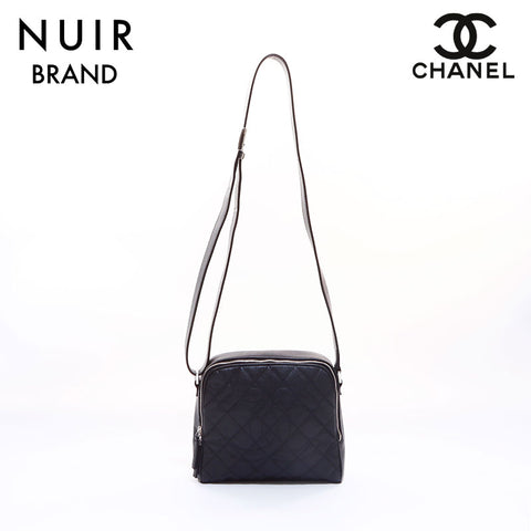 Chanel Deka Coco Matelasse Kaviar Haut Nr. 12 Umhängetasche Schwarz WS6979