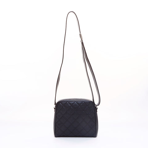 Chanel Deka Coco Matelasse Kaviar Haut Nr. 12 Umhängetasche Schwarz WS6979
