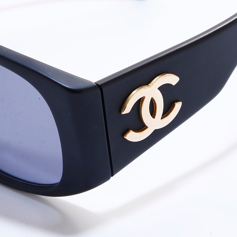 シャネルココマークサングラス Chanel Coco Mark Sunglasses Black WS6987 – NUIR VINTAGE
