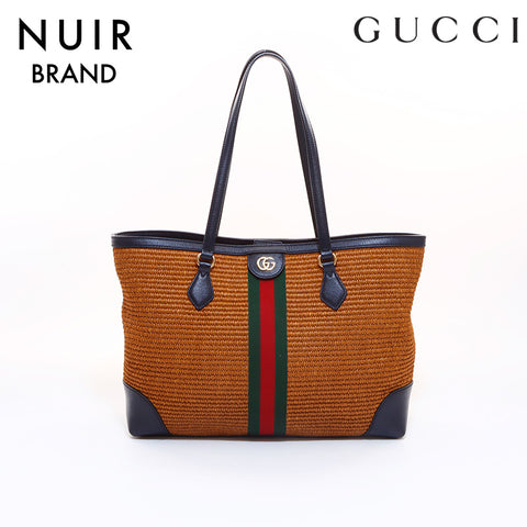 グッチ GUCCI カゴバッグ オフィデア ショルダーバッグ ブラウン WS6988