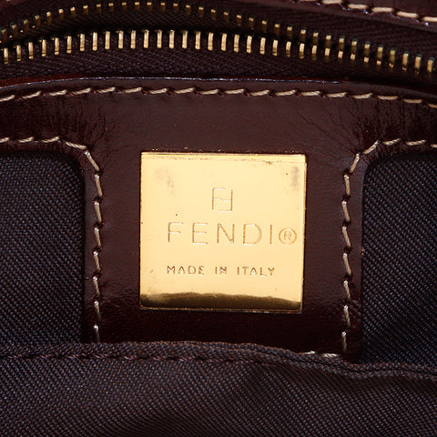 フェンディ FENDI ズッカ ハンドバッグ ブラウン WS6992