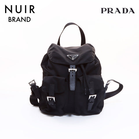 PRADA Nylon Backpack/Daypack Black WS6995