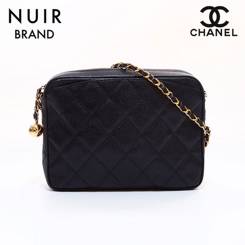 Chanel CHANEL Matelasse Caviar Skin No. 2 Shoulder Bag Black WS6998
