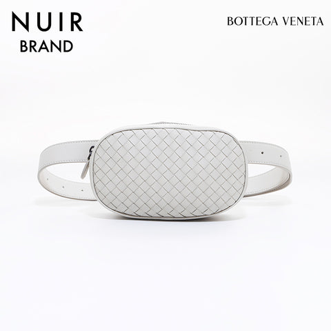 Bottegavenetta Intrecciato Waist Bag Ivory WS6999