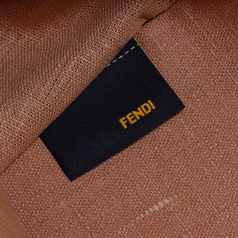 フェンディ FENDI キャンバス　ペカン柄 トートバッグ ブラウン ベージュ WS7007