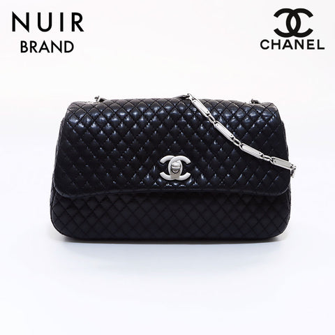 シャネル CHANEL 2004-2005 マトラッセ チェーン ショルダーバッグ ブラック WS7031