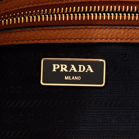 プラダ PRADA 2way ハンドバッグ ブラウン WS7035