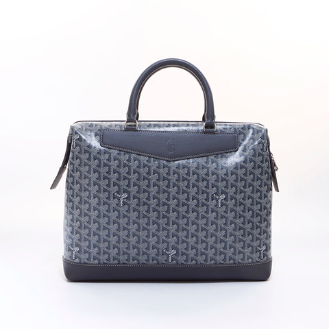 ゴヤール GOYARD ロゴ ハンドバッグ グレー WS7037