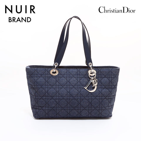 Christian Dior Canage Handbag Navy WS7039