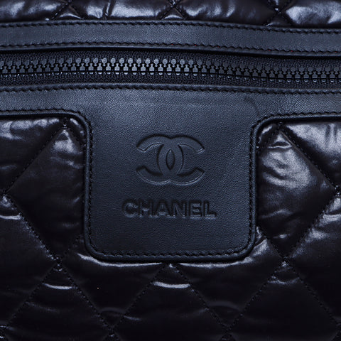 シャネル CHANEL 2009年 コココクーン ハンドバッグ ブラック WS7042