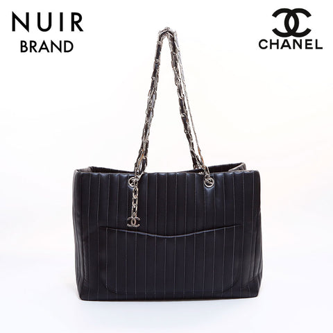 Chanel CHANEL 2005 Mademoiselle Tote Bag Black WS7043