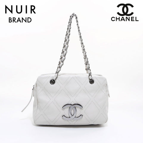 Chanel CHANEL 2006 Coco Mark Tote Bag Ivory WS7048