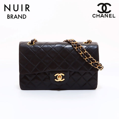 シャネル CHANEL 1998年 ターンロック ショルダーバッグ ブラック WS7049