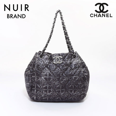 Chanel CHANEL 2009-2010 Coco Mark Shoulder Bag Black WS7055