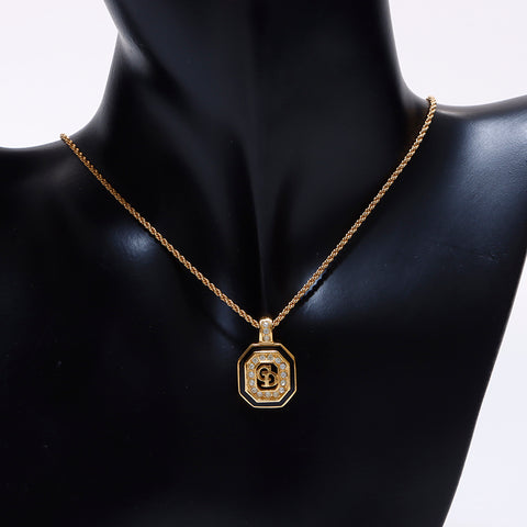 Christian Dior Logo strass Collier or WS7075