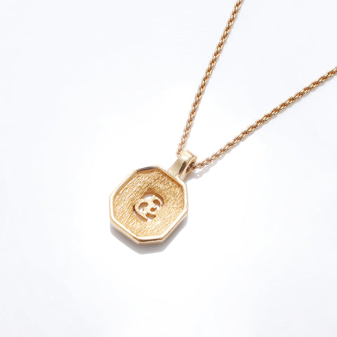 Christian Dior Logo rhinestone Necklace gold WS7075