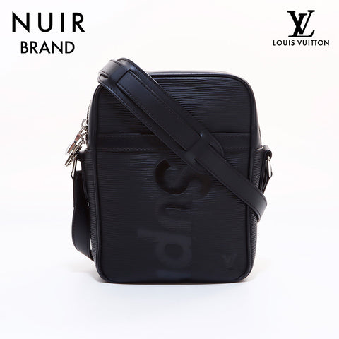 Louis Vuitton LOUIS VUITTON ✕Supreme Danuve Shoulder Bag Black WS7081