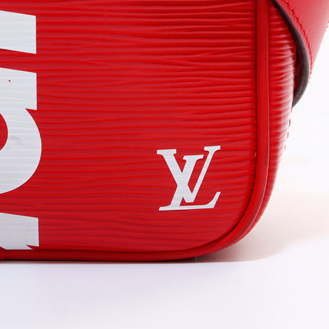 Louis Vuitton LOUIS VUITTON ✕Supreme Danuve Shoulder Bag Red WS7082