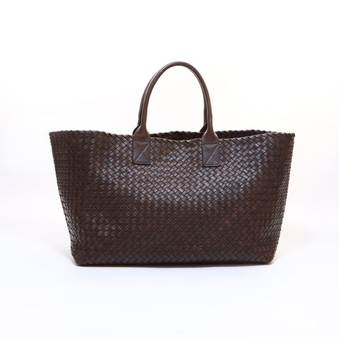 ボッテガヴェネタ BOTTEGAVENETA イントレチャート ハンドバッグ ブラウン WS7088