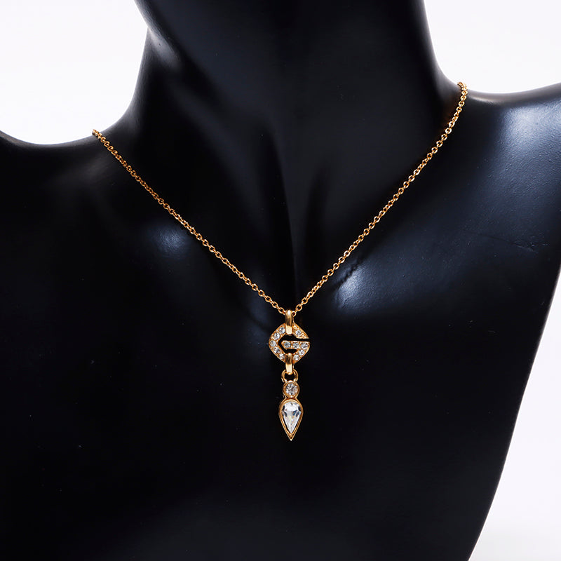 未使用保管品 ジバンシィ GIVENCHY ラインストーン ネックレス