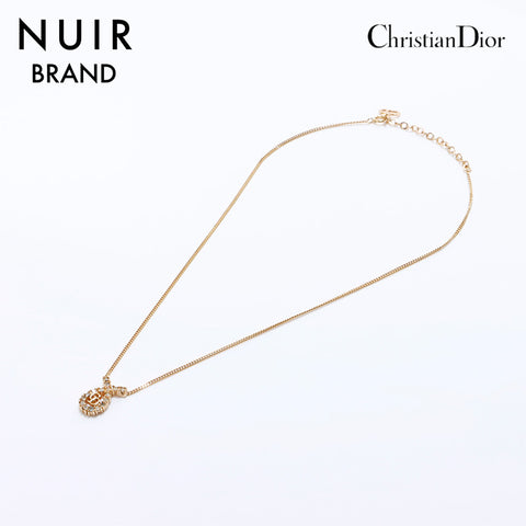 Christian Dior Logo Collier Gold WS7109