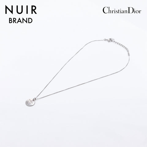 クリスチャンディオール Christian Dior ロゴ ネックレス シルバー WS7110