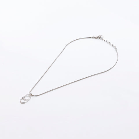 Christian Dior Logo Collier Silver WS7111