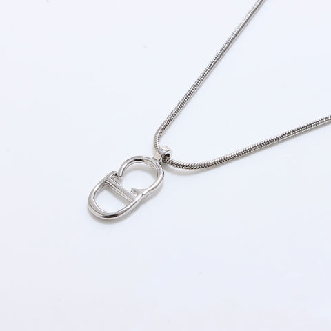 Collier logo Christian Dior Argent WS7111