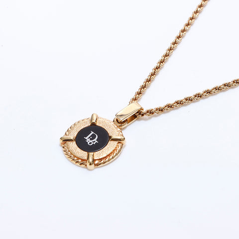 Christian Dior Logo Collier Gold WS7112