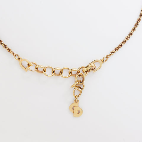 Christian Dior Logo Collier Gold WS7112