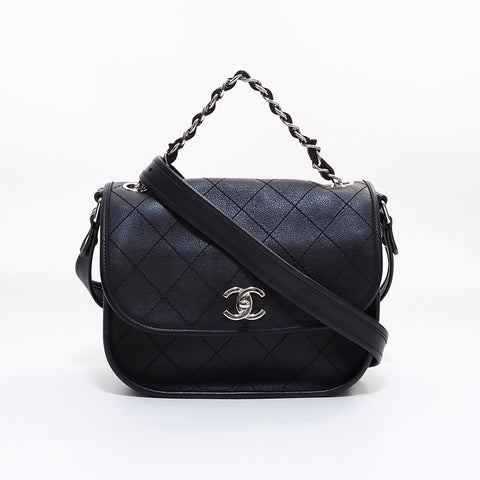 シャネル CHANEL 25番台 2way ショルダーバッグ ブラック WS7117