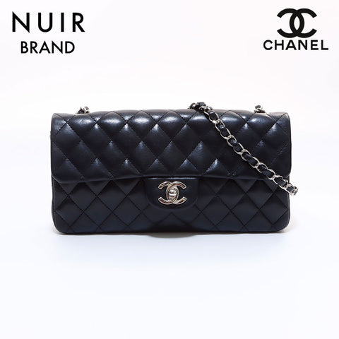Chanel Silver Metal Fittings Matelasse No. 11 Shoulder Bag Black WS7124