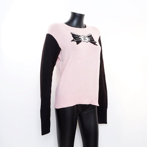 Chanel CHANEL ribbon Coco mark knit pink WS7136