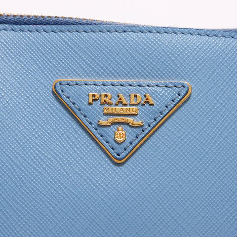 プラダ PRADA サフィアーノ 2way ハンドバッグ ブルー WS7145
