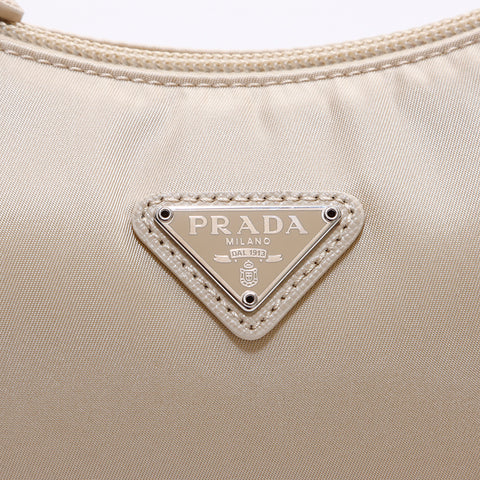 プラダ PRADA Re-Edition 2000 Re-Nylon ミニバッグ ハンドバッグ ベージュ WS7151