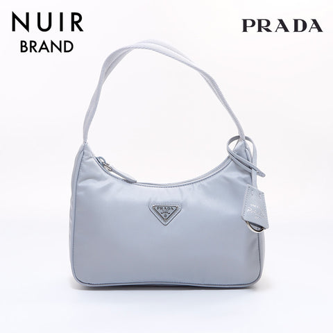 PRADA Re-Edition 2000 Re-Nylon Mini Bag Handbag Blue WS7152