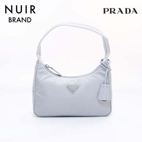 PRADA Re-Edition 2000 Re-Nylon Mini Bag Handbag Blue WS7153