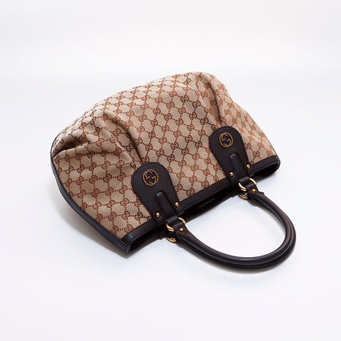 グッチ GUCCI GGキャンバス トートバッグ ブラウン WS7156