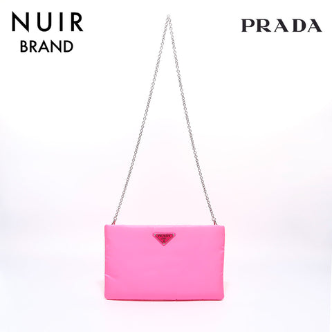 PRADA Tesute 2way Chain Shoulder Bag Pink WS7159