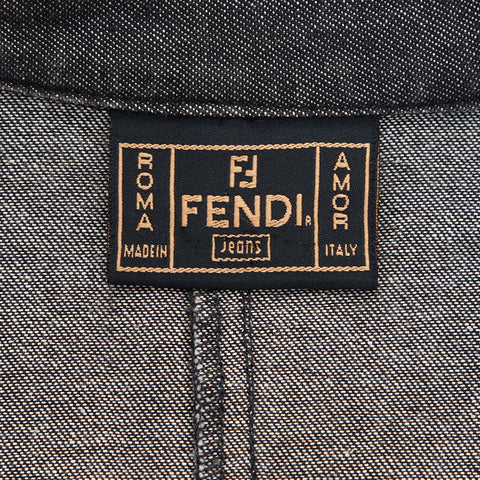 フェンディ FENDI コットン 花柄 ドレス/ セットアップ グレー WS7174