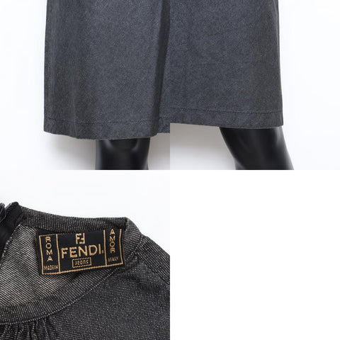 FENDI Cotton floral dress setup gray WS7174