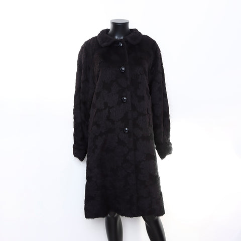 Yves Saint Laurent YVES SAINT LAURENT Fur/Size:M Jacket Black WS7177