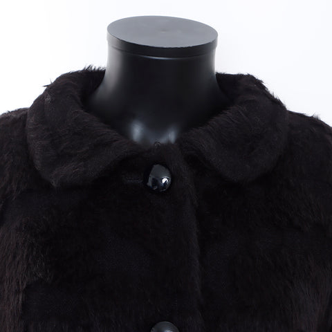 Yves Saint Laurent YVES SAINT LAURENT Fur/Size:M Jacket Black WS7177