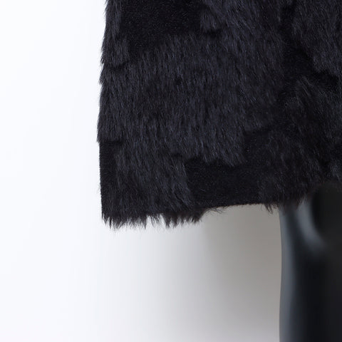 Yves Saint Laurent YVES SAINT LAURENT Fur/Size:M Jacket Black WS7177